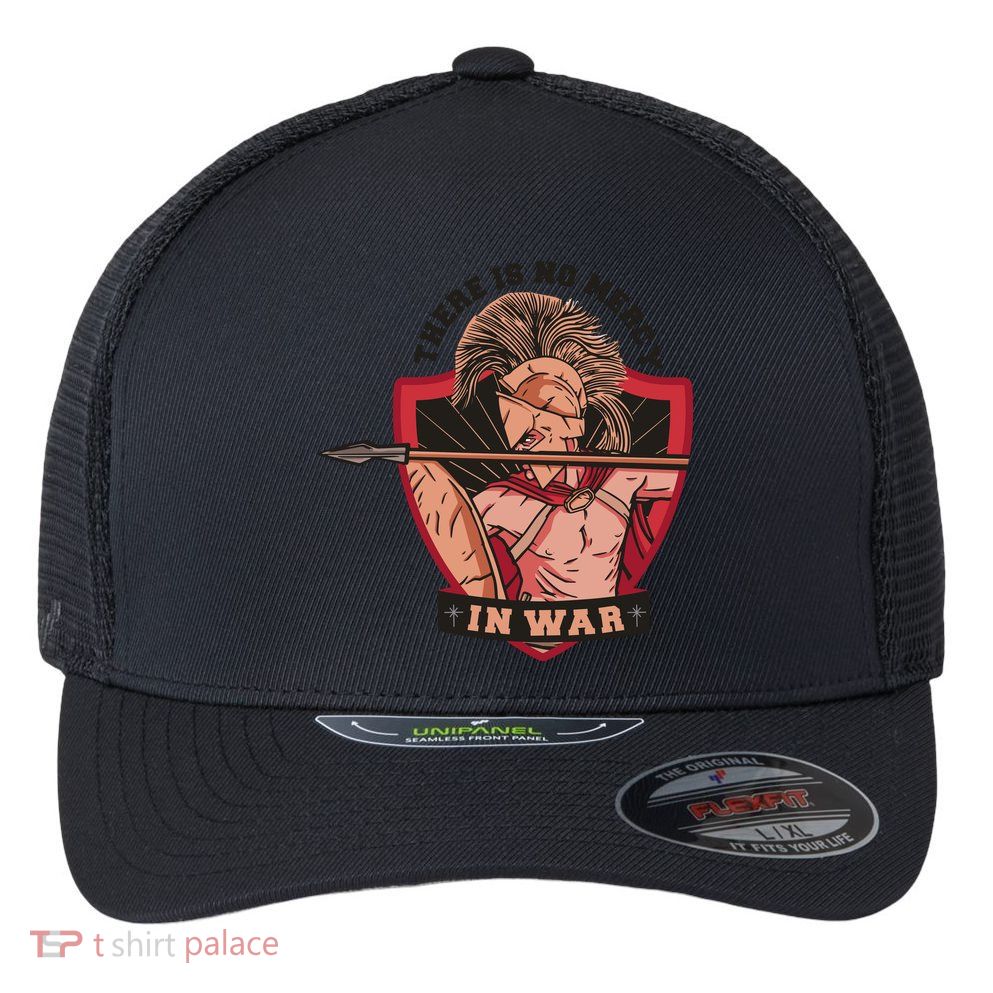 There Is No Mercy In War Flexfit Unipanel Trucker Cap