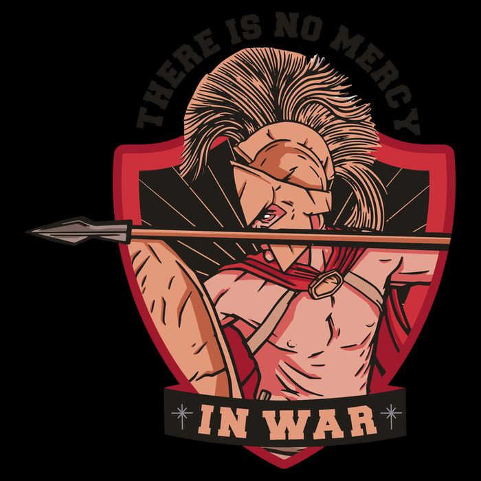 There Is No Mercy In War 16 in Basic Backpack