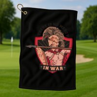 There Is No Mercy In War Golf Towel