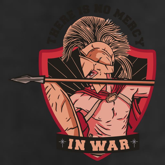 There Is No Mercy In War Golf Towel