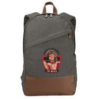 There Is No Mercy In War Cotton Canvas Backpack