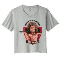 There Is No Mercy In War Women's Crop Top Tee