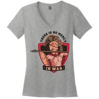 There Is No Mercy In War Women's V-Neck T-Shirt