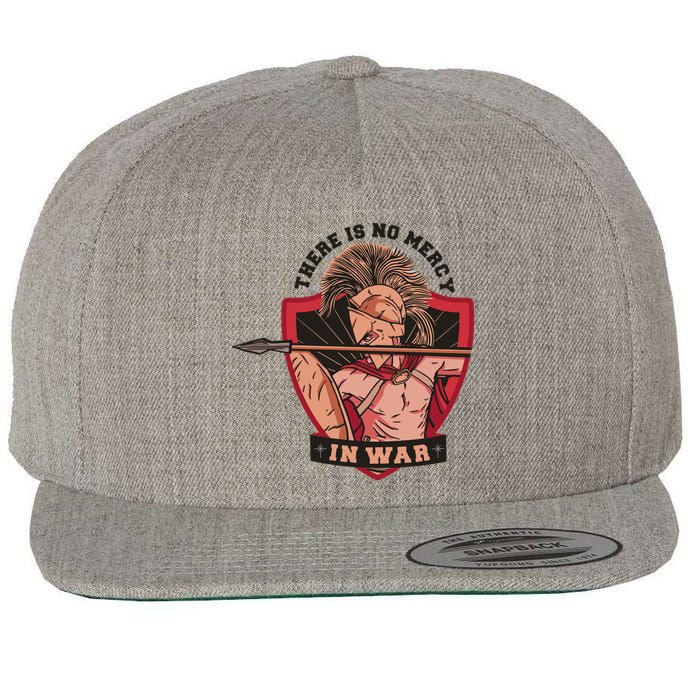 There Is No Mercy In War Wool Snapback Cap