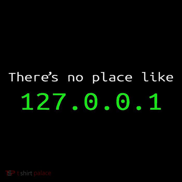There Is No Place Like 127.0.0.1 Flat Bill Trucker Hat