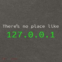 There Is No Place Like 127.0.0.1 Cotton Canvas Backpack