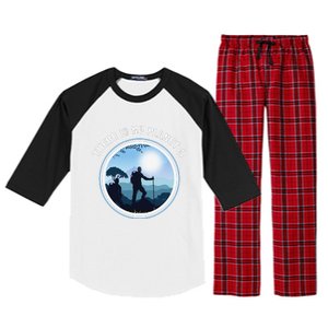 There Is No Planet B Climate Change Nature Lover Hiking Raglan Sleeve Pajama Set