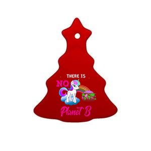 There Is No Planet B Unicorn Ceramic Tree Ornament