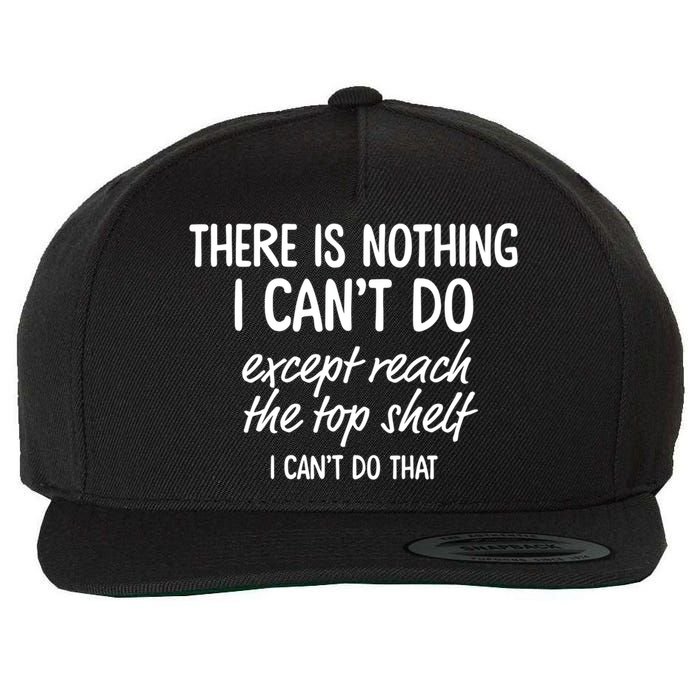 There Is Nothing I Can't Do Except Reach The Top Shelf Gift Wool Snapback Cap
