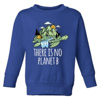 There Is No Planet B Nature Turtle Help Save Our Planet Gift Toddler Sweatshirt