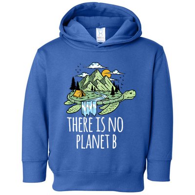 There Is No Planet B Nature Turtle Help Save Our Planet Gift Toddler Hoodie