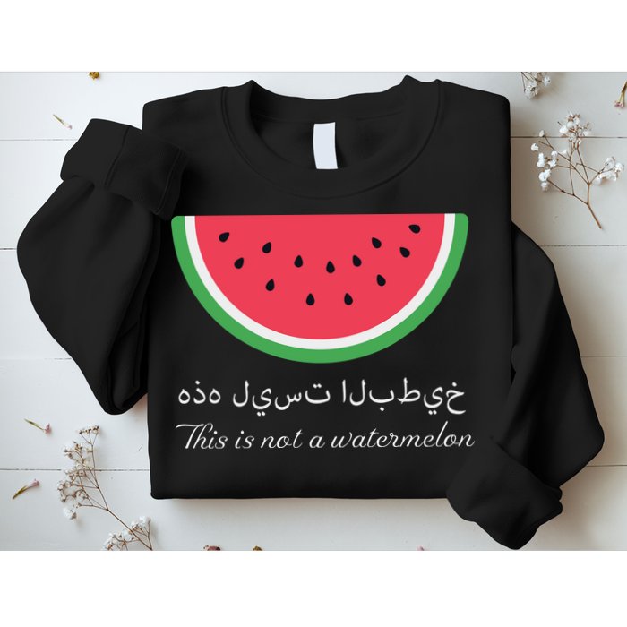 This Is Not A Watermelon Palestine Flag Sweatshirt
