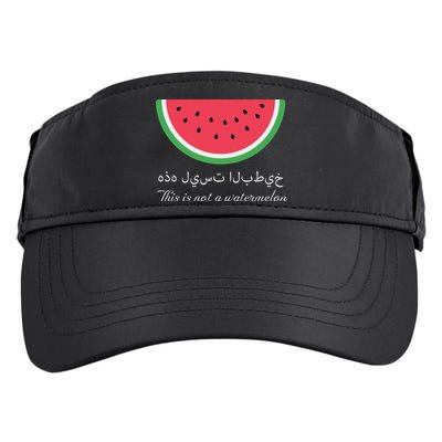 This Is Not A Watermelon Palestine Flag Adult Drive Performance Visor