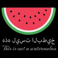 This Is Not A Watermelon Palestine Flag Drawstring Bag