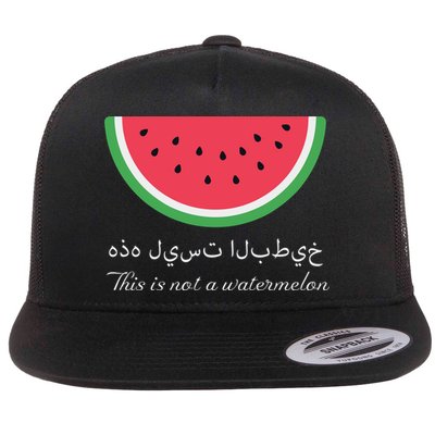 This Is Not A Watermelon Palestine Flag Flatbill Hat