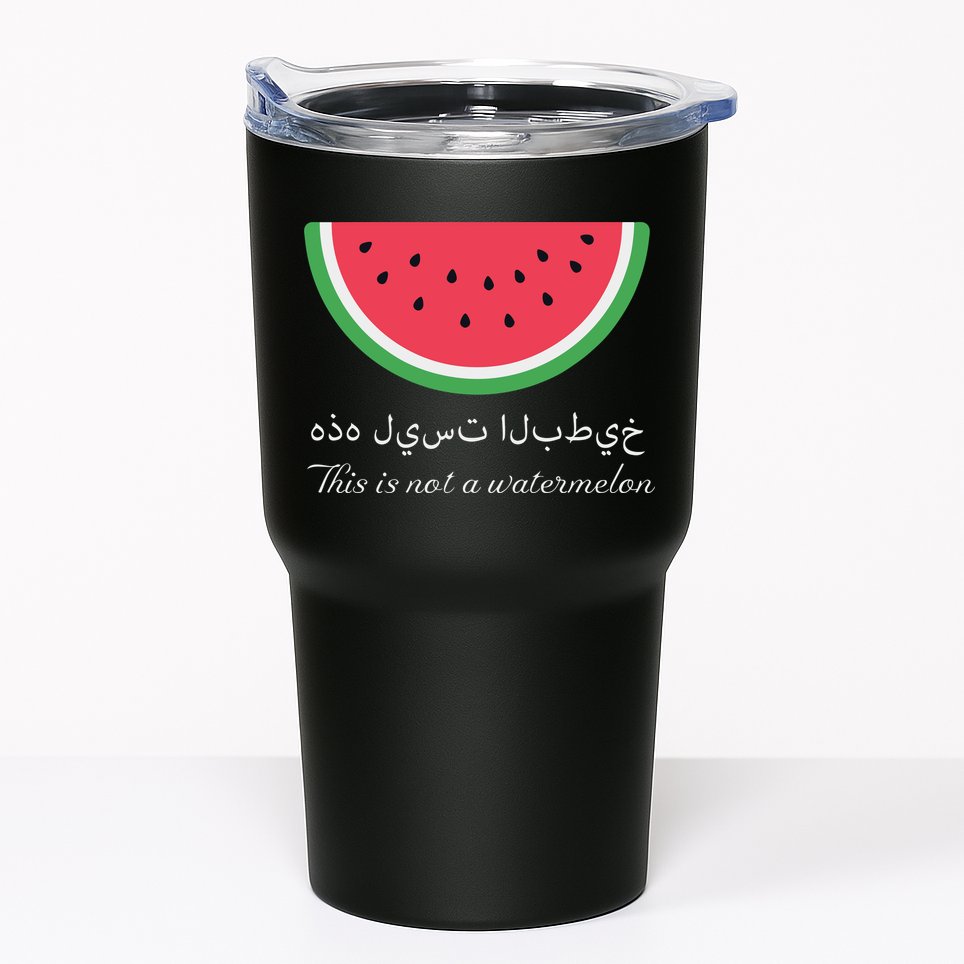 This Is Not A Watermelon Palestine Flag Tumbler