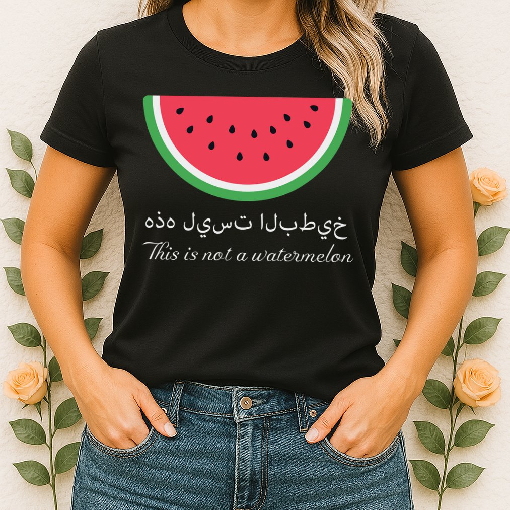 This Is Not A Watermelon Palestine Flag Womens T-Shirt