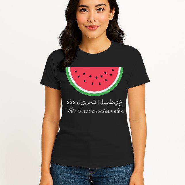 This Is Not A Watermelon Palestine Flag Womens T-Shirt