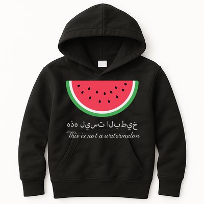 This Is Not A Watermelon Palestine Flag Kids Hoodie