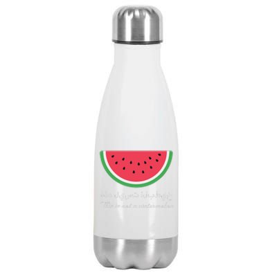 This Is Not A Watermelon Palestine Flag Stainless Steel Insulated Water Bottle