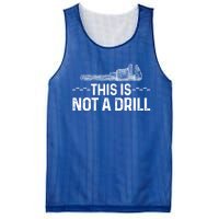 This Is Not A Drill Tee Funny Carpenter Gift Mesh Reversible Basketball Jersey Tank