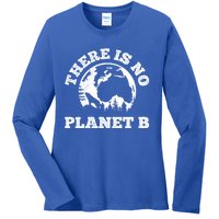 There Is No Planet B Saying Protection Climate Camping Cool Gift Ladies Long Sleeve Shirt