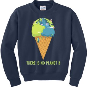 There Is No Planet B Cute Environment Earth Day Kids Sweatshirt