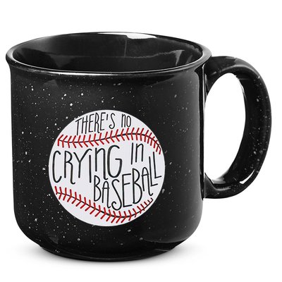 There Is No Crying In Baseball Funny Sports Ball Game 15oz Campfire Ceramic Mug