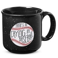 There Is No Crying In Baseball Funny Sports Ball Game 15oz Campfire Ceramic Mug