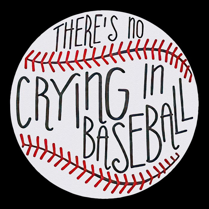 There Is No Crying In Baseball Funny Sports Ball Game Sustainable Beanie
