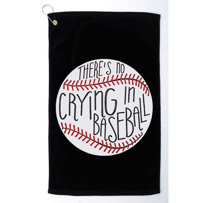 There Is No Crying In Baseball Funny Sports Ball Game Golf Towel