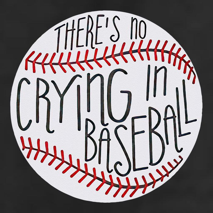 There Is No Crying In Baseball Funny Sports Ball Game Microfiber Hand Towel