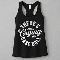 There Is No Crying In Baseball Game Day Womens Tank Top