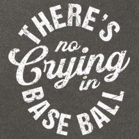 There Is No Crying In Baseball Game Day Cotton Canvas Backpack