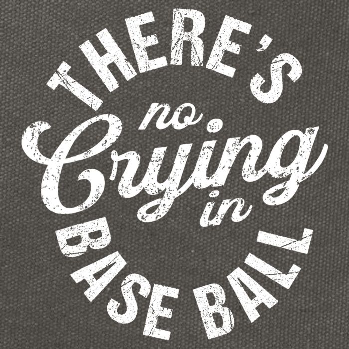 There Is No Crying In Baseball Game Day Cotton Canvas Backpack