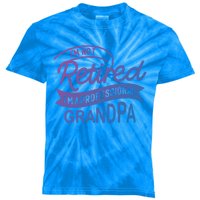 This Im Not Retired Im A Professional Grandpa Gift Kids Tie-Dye T-Shirt