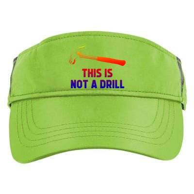 This Is Not A Drill Funny Carpenter Dad Sarcastic Gift Great Gift Adult Drive Performance Visor