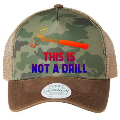 This Is Not A Drill Funny Carpenter Dad Sarcastic Gift Great Gift Legacy Tie Dye Trucker Hat