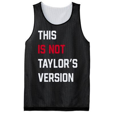 This Is Not Taylor Version Mesh Reversible Basketball Jersey Tank