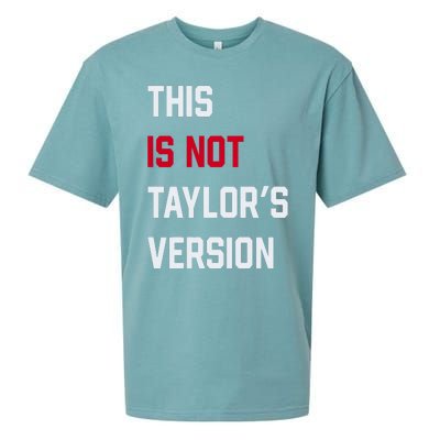 This Is Not Taylor Version Sueded Cloud Jersey T-Shirt