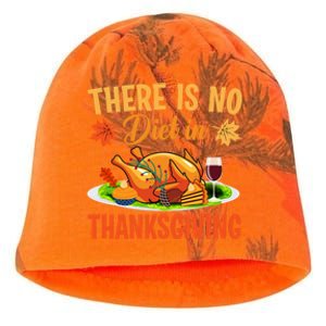 There Is No Diet In Thanksgiving Funny Turkey Day Gift Kati - Camo Knit Beanie