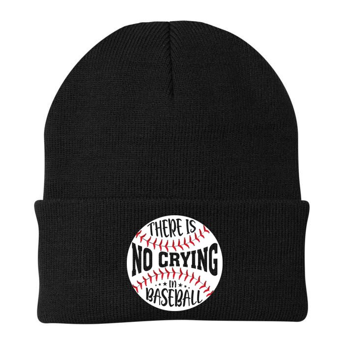 There Is No Crying In Baseball Cool Gift Beanie
