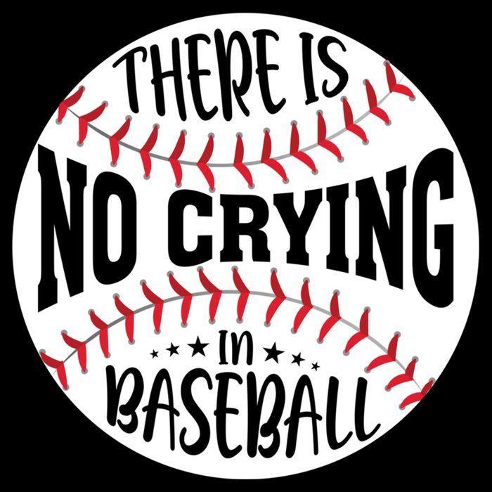 There Is No Crying In Baseball Cool Gift Flat Bill Trucker Hat