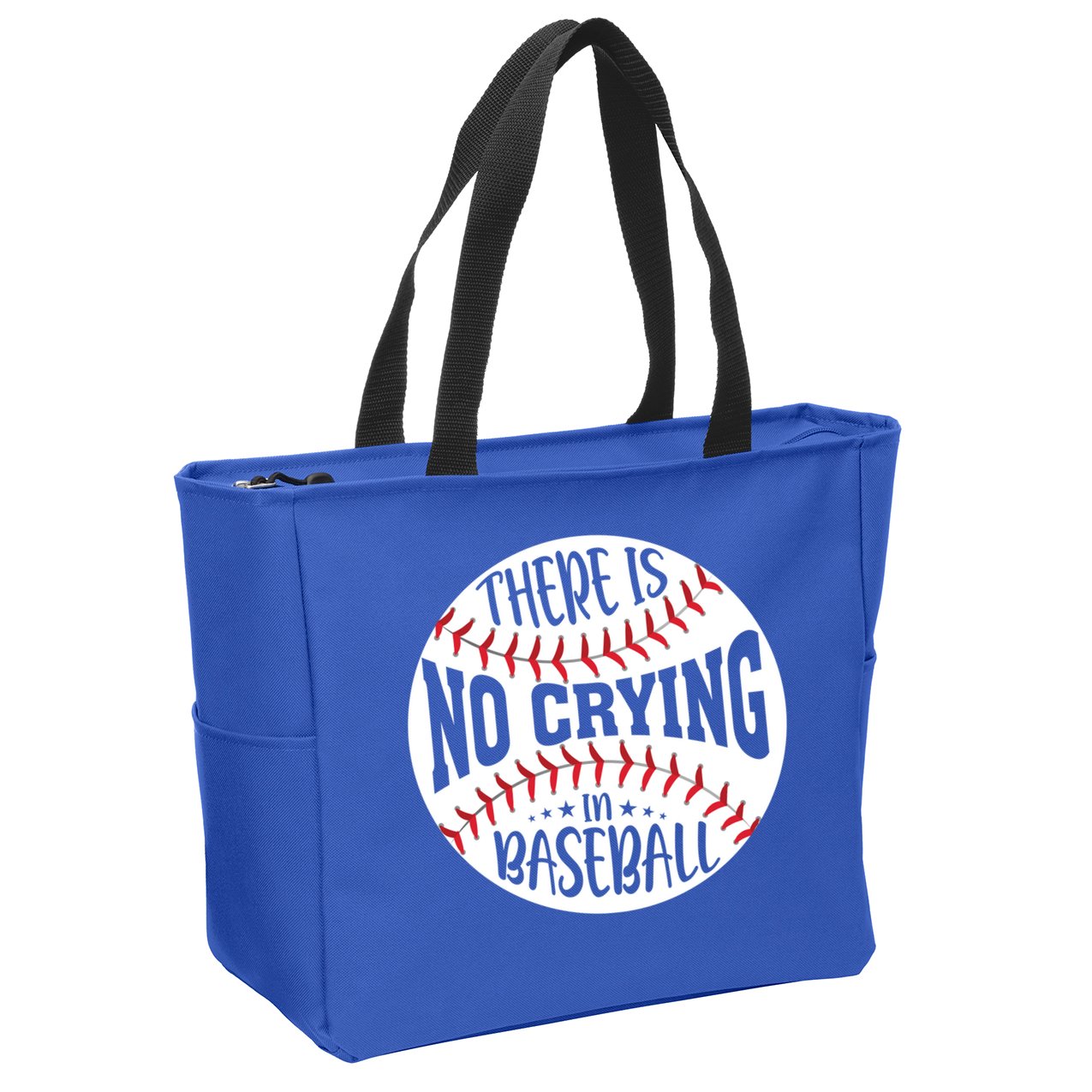 There Is No Crying In Baseball Cool Gift Zip Tote Bag