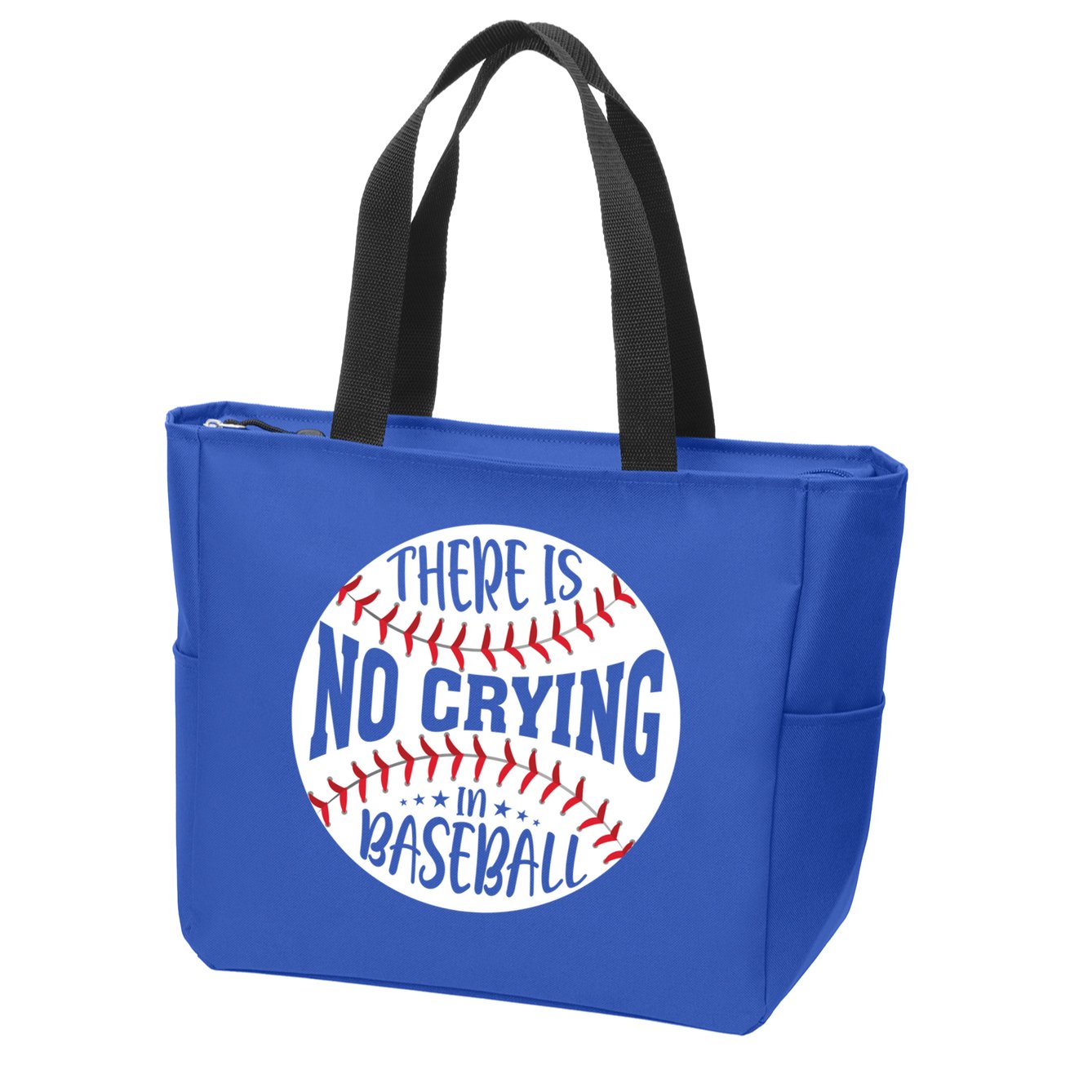 There Is No Crying In Baseball Cool Gift Zip Tote Bag