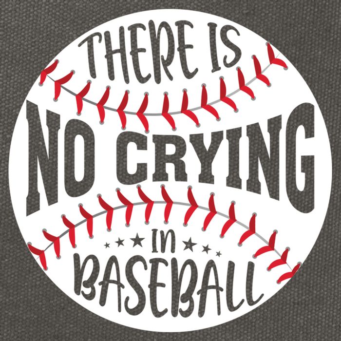 There Is No Crying In Baseball Cool Gift Cotton Canvas Backpack