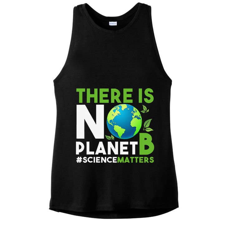 There Is No Planet B Earth Day Awareness Ladies PosiCharge Tri-Blend Wicking Tank