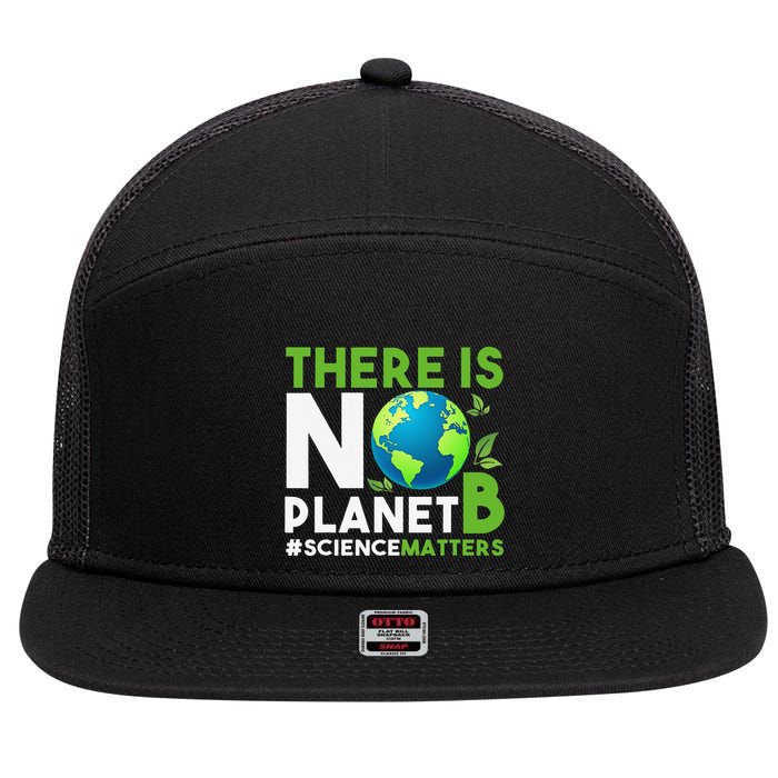 There Is No Planet B Earth Day Awareness 7 Panel Mesh Trucker Snapback Hat