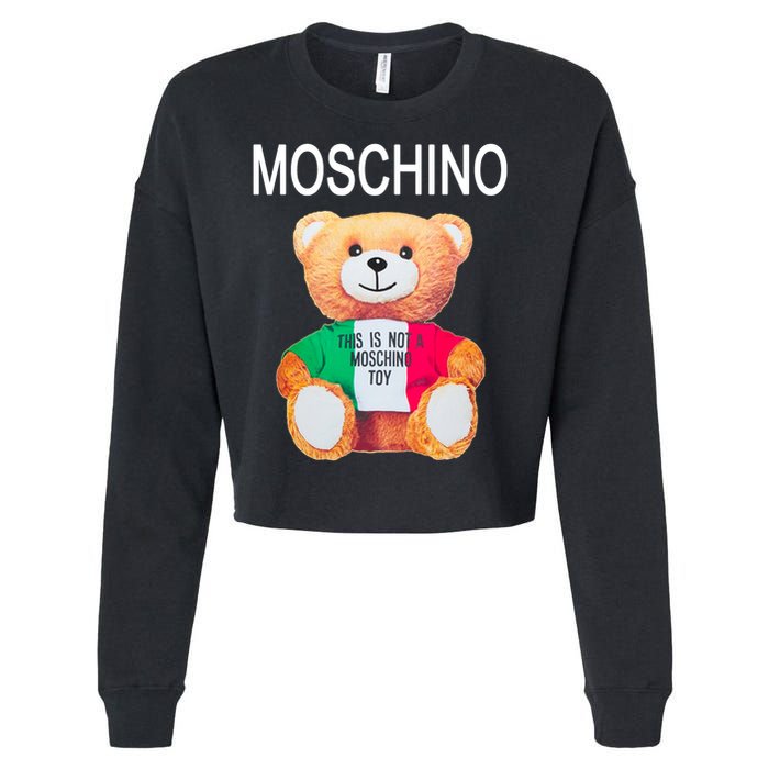 This Is Not A Mo.schi-no Toy Cropped Pullover Crew