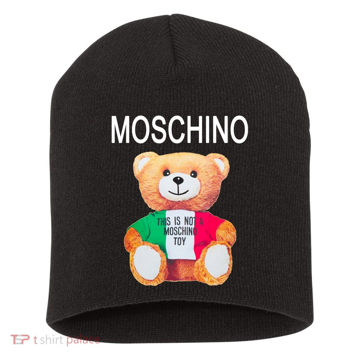 This Is Not A Mo.schi-no Toy Short Acrylic Beanie